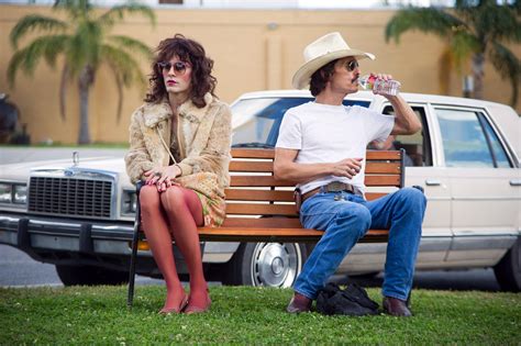 Kudos to Dallas Buyers Club for not devoting screentime to Ron tracking down any of his numerous rodeo-groupie sex partners to let them know they should probably get a blood test; demerits to Dallas Buyers Club for showing Ron, post-diagnosis, turning down his beloved hookerstripper sex because he's suddenly developed. . Film buyers club